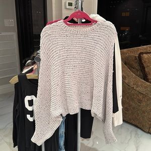 light blush multicolor sweater w wide sleeves
